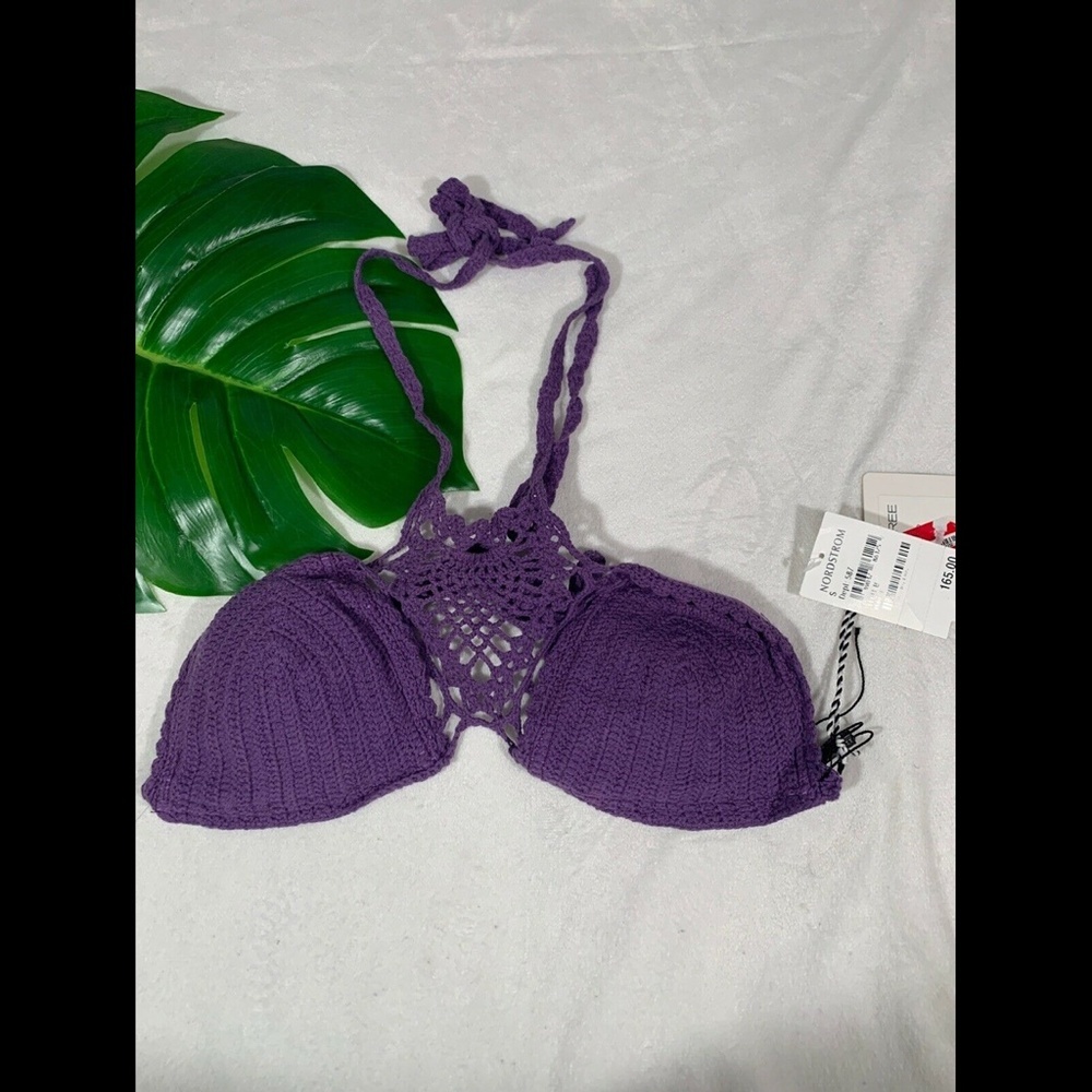 NWD Lisa‎ Maree 'The Sea Ahead' Crochet Bikini Top Purple [ SMALL ] - Picture 4 of 8